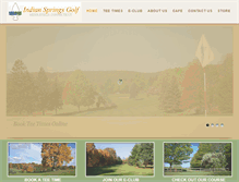 Tablet Screenshot of indiansprings-golf.com